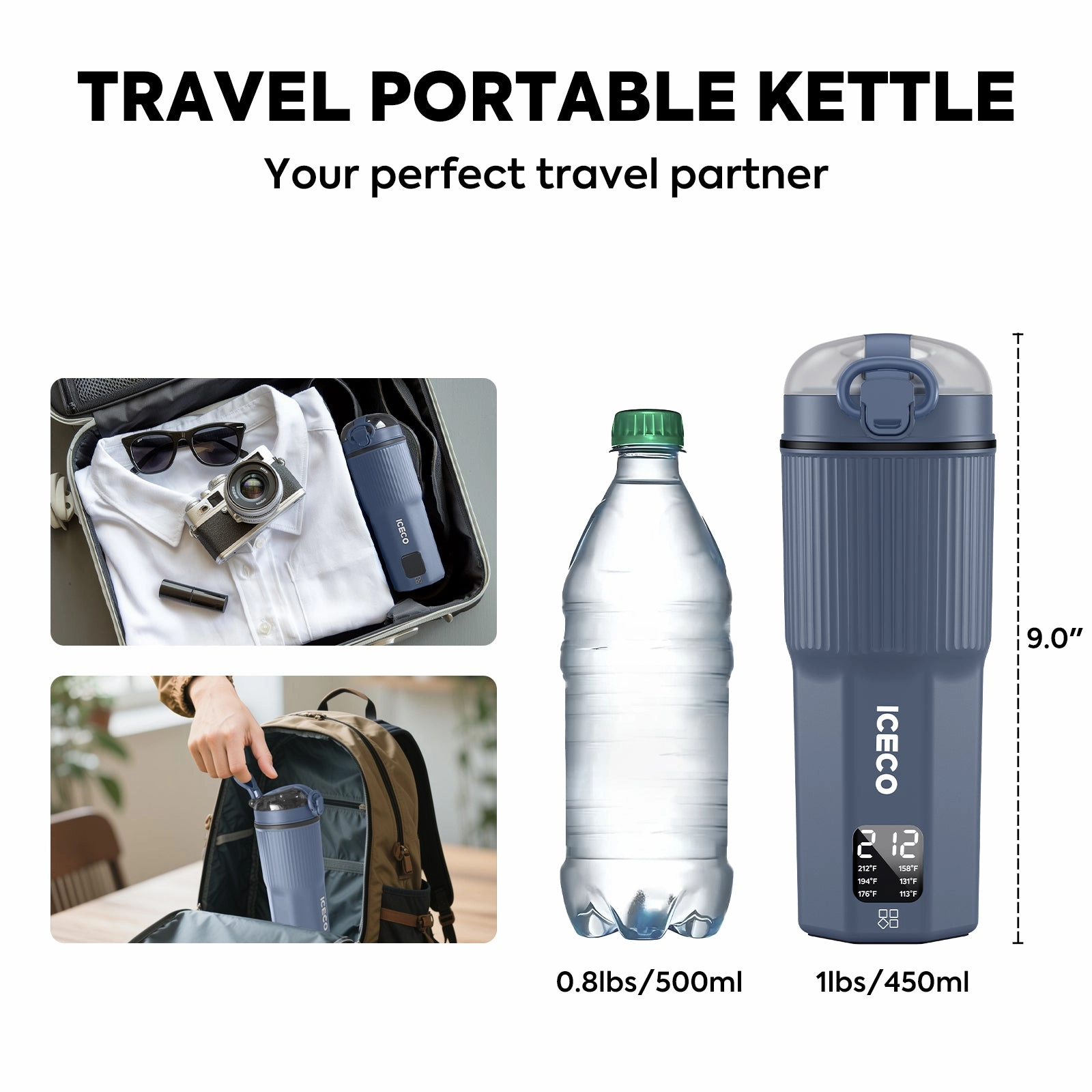 12V/24V Portable Electric Kettle For Car Use | ICECO