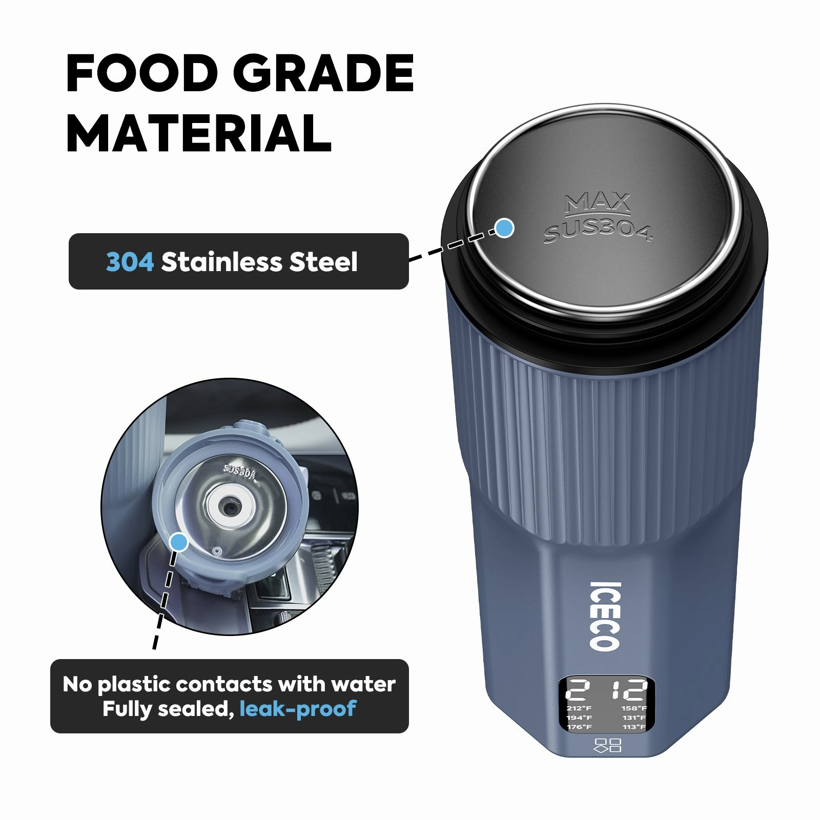 12V/24V Portable Electric Kettle For Car Use | ICECO
