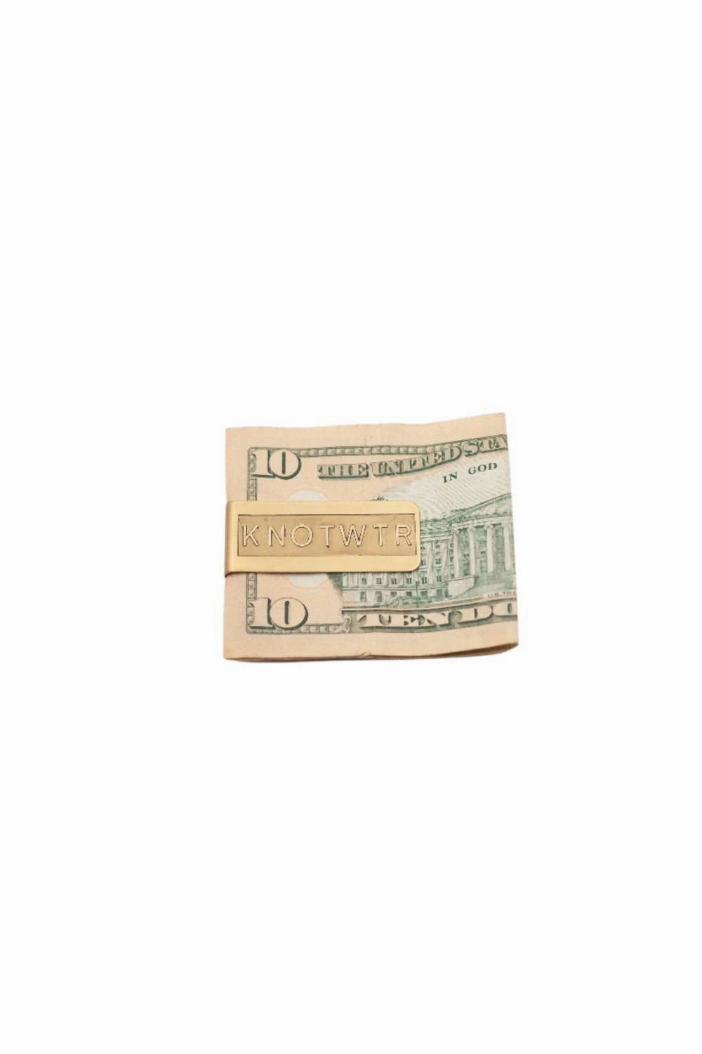 "money On My Miind" Money Clip In Gold