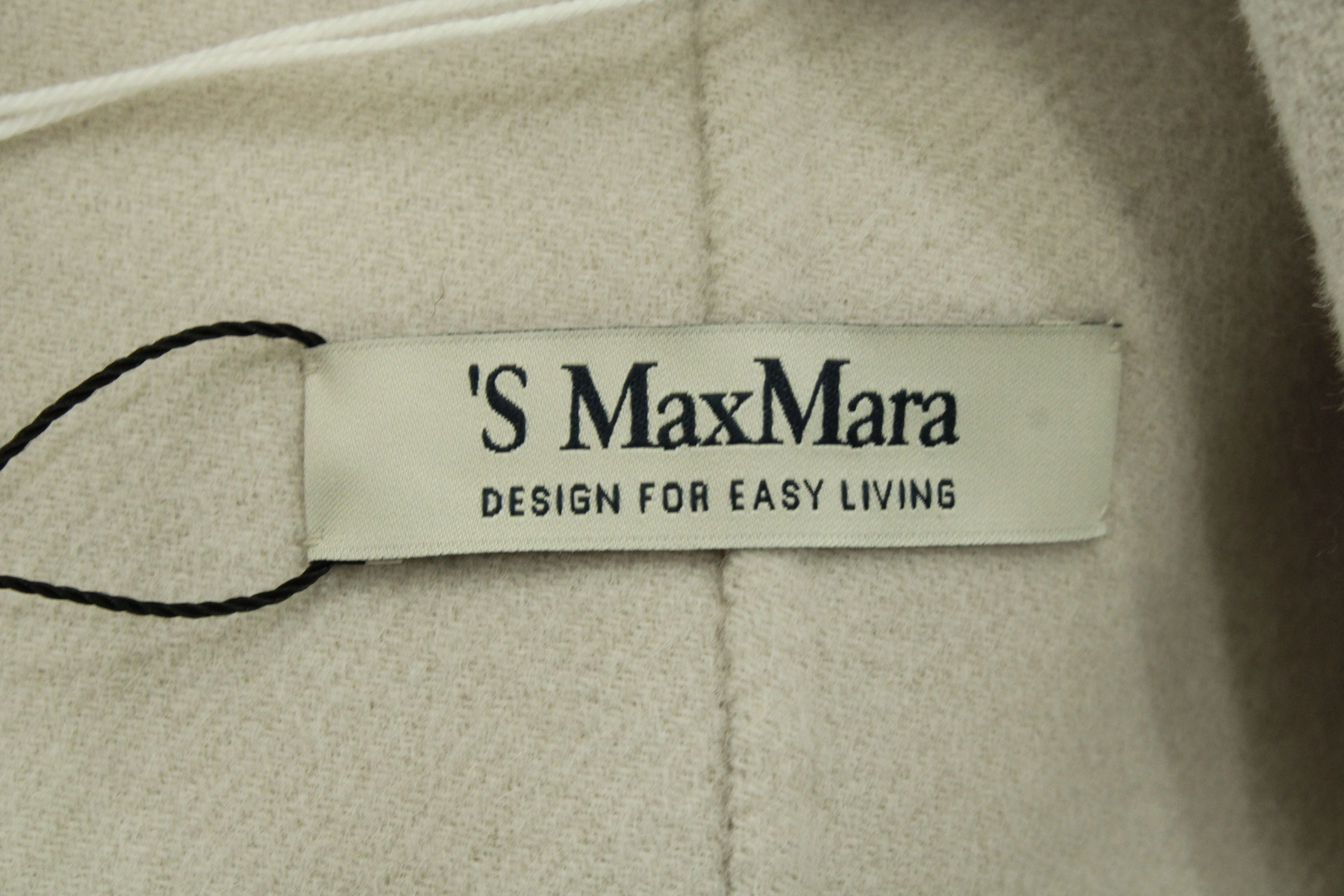 'S Max Mara Dea Jacket in White Wool