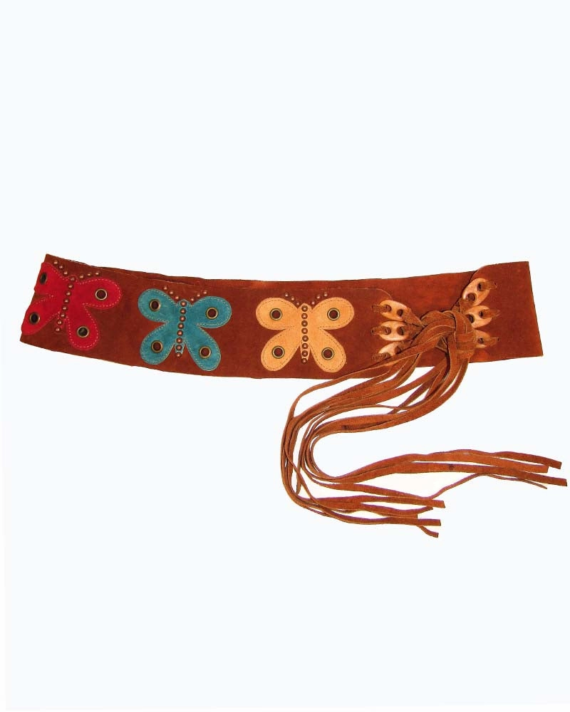 *Vintage Butterfly Tie Belt