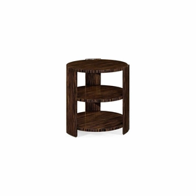 Art Deco Style Three-Tier Faux Macassar Side Table