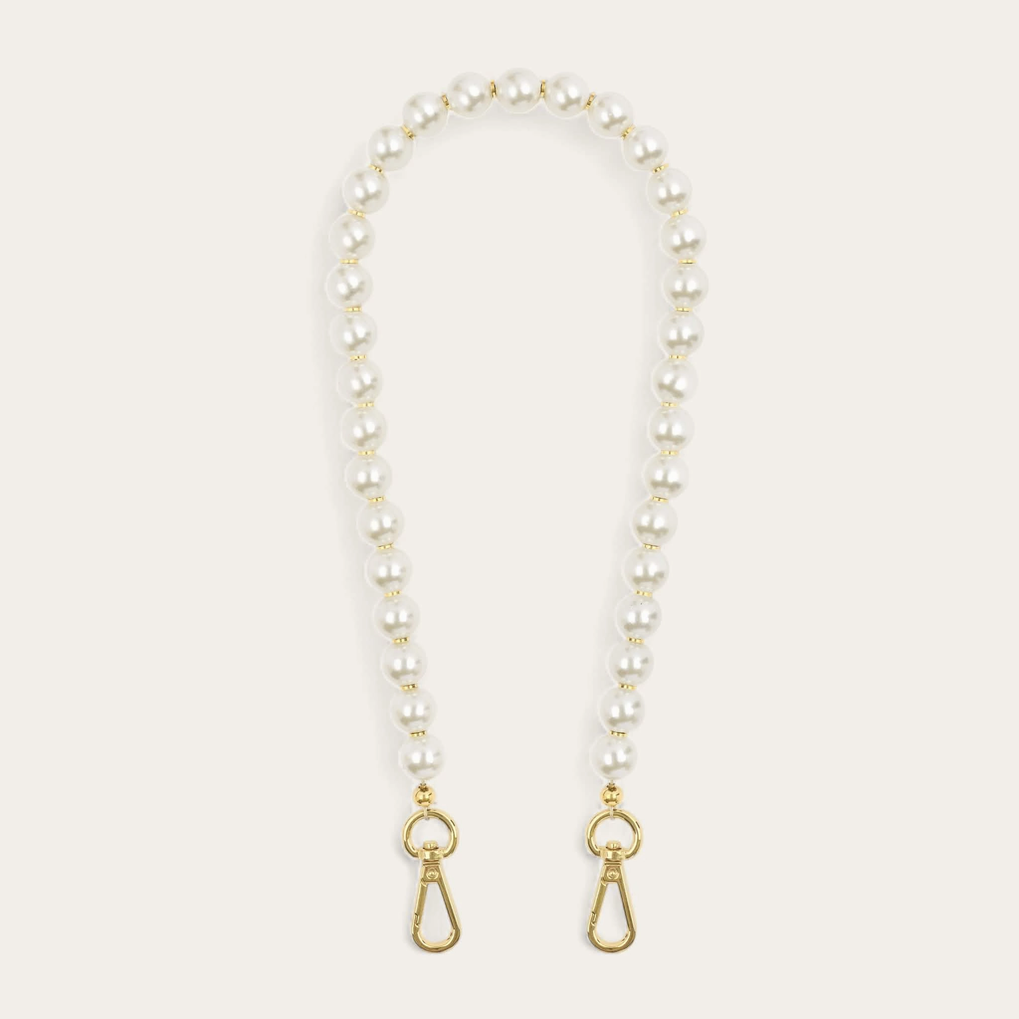 Aurora Strap | Pearl with Gold hardware