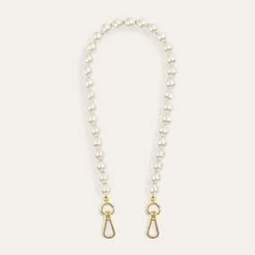 Aurora Strap | Pearl with Gold hardware
