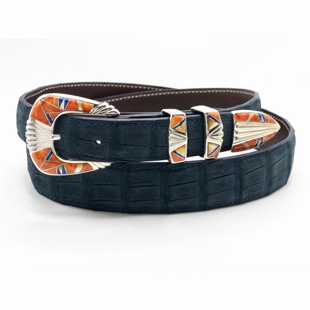 B G Mudd 107 w/ Spiny Oyster, MOP, & Lapis Buckle Set 1.0