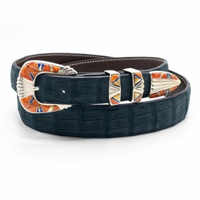 B G Mudd 107 w/ Spiny Oyster, MOP, & Lapis Buckle Set 1.0