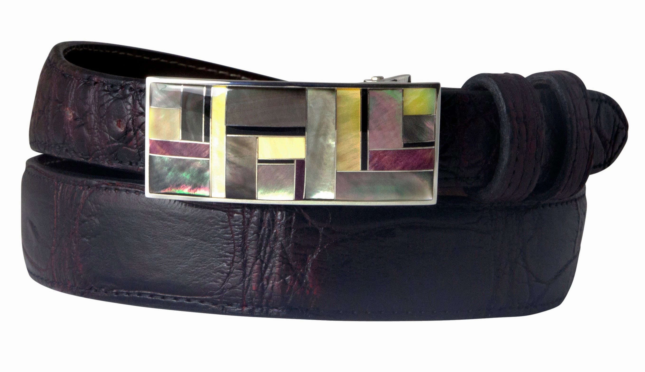 B G Mudd Grey MOP, Yellow MOP, Sugilite & Onyx One Piece Buckle 1.0
