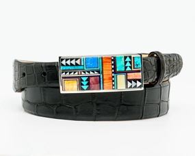B G Mudd Guild Multi-Stone Inlay One Piece Buckle 1.0