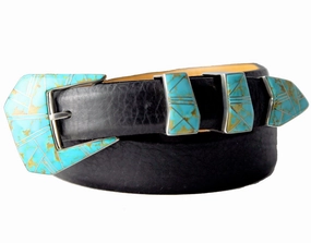 B G Mudd Tolbuk Turquoise Buckle Set 1.0