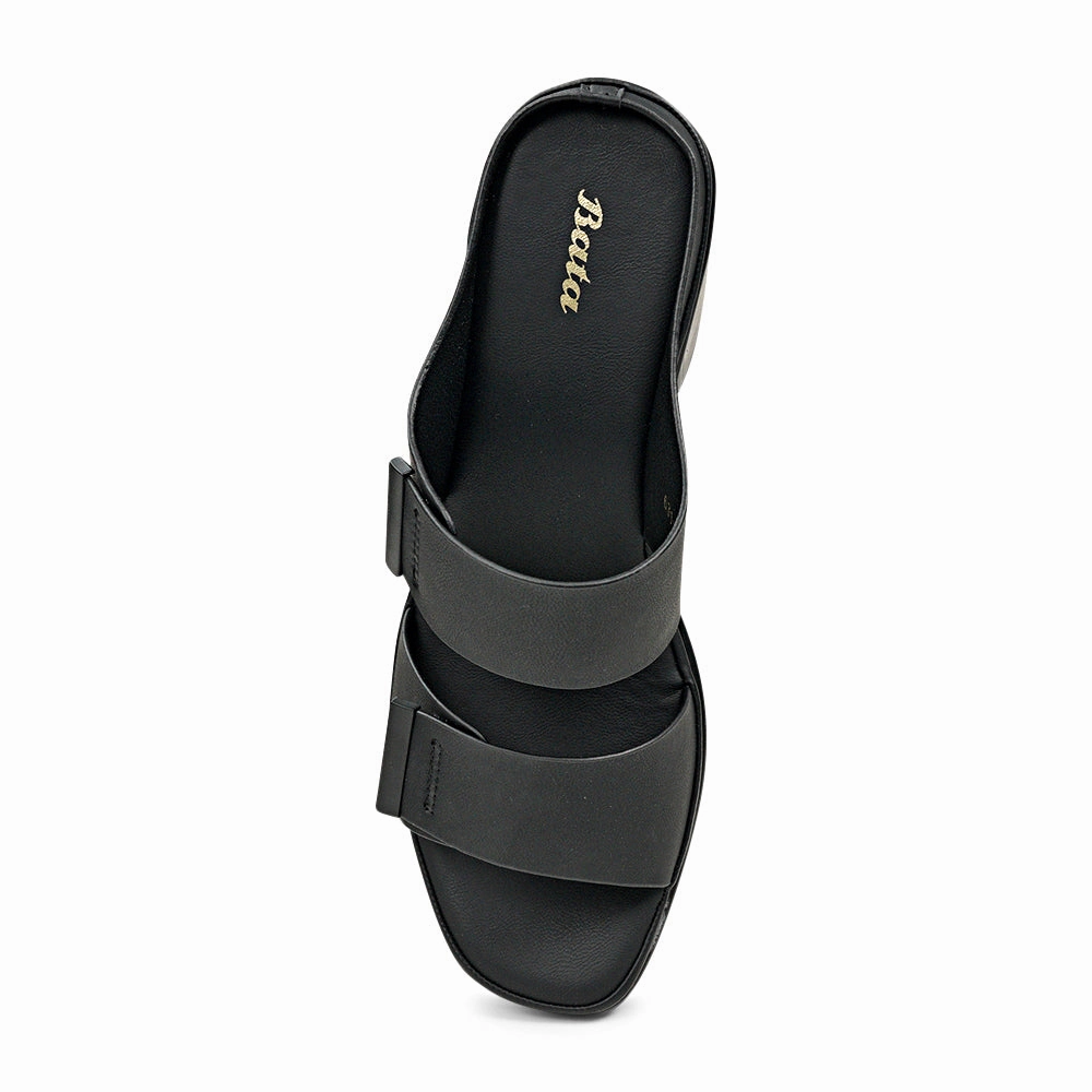 BATA (WOMEN) BELLE LADIES SANDALS MID HILL SLIP ON
