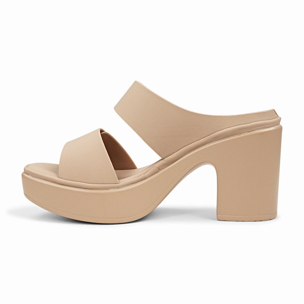 BATA (WOMEN) BELLE LADIES SANDALS MID HILL SLIP ON