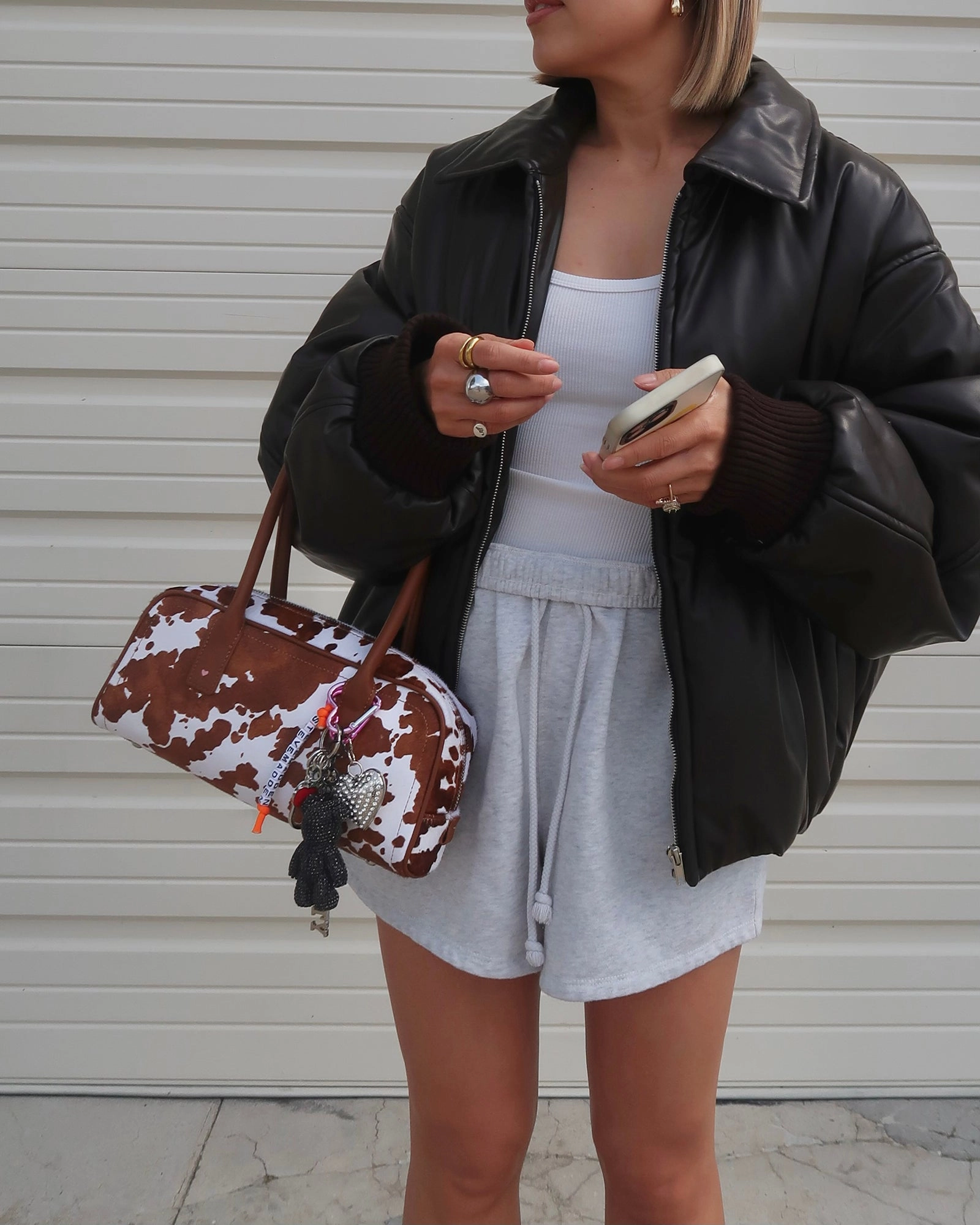 BEARY BAG CHARM BLACK