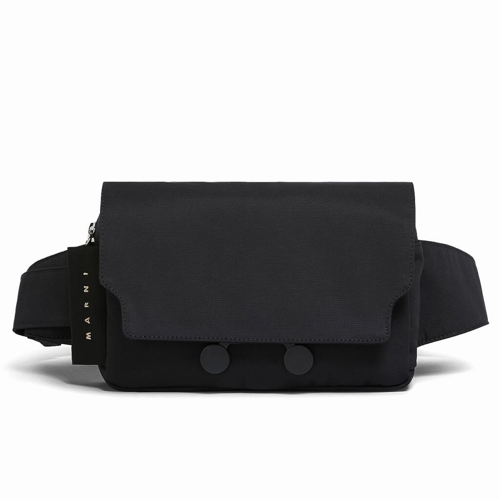 Black Cordura Cityscape Belt Bag - Black