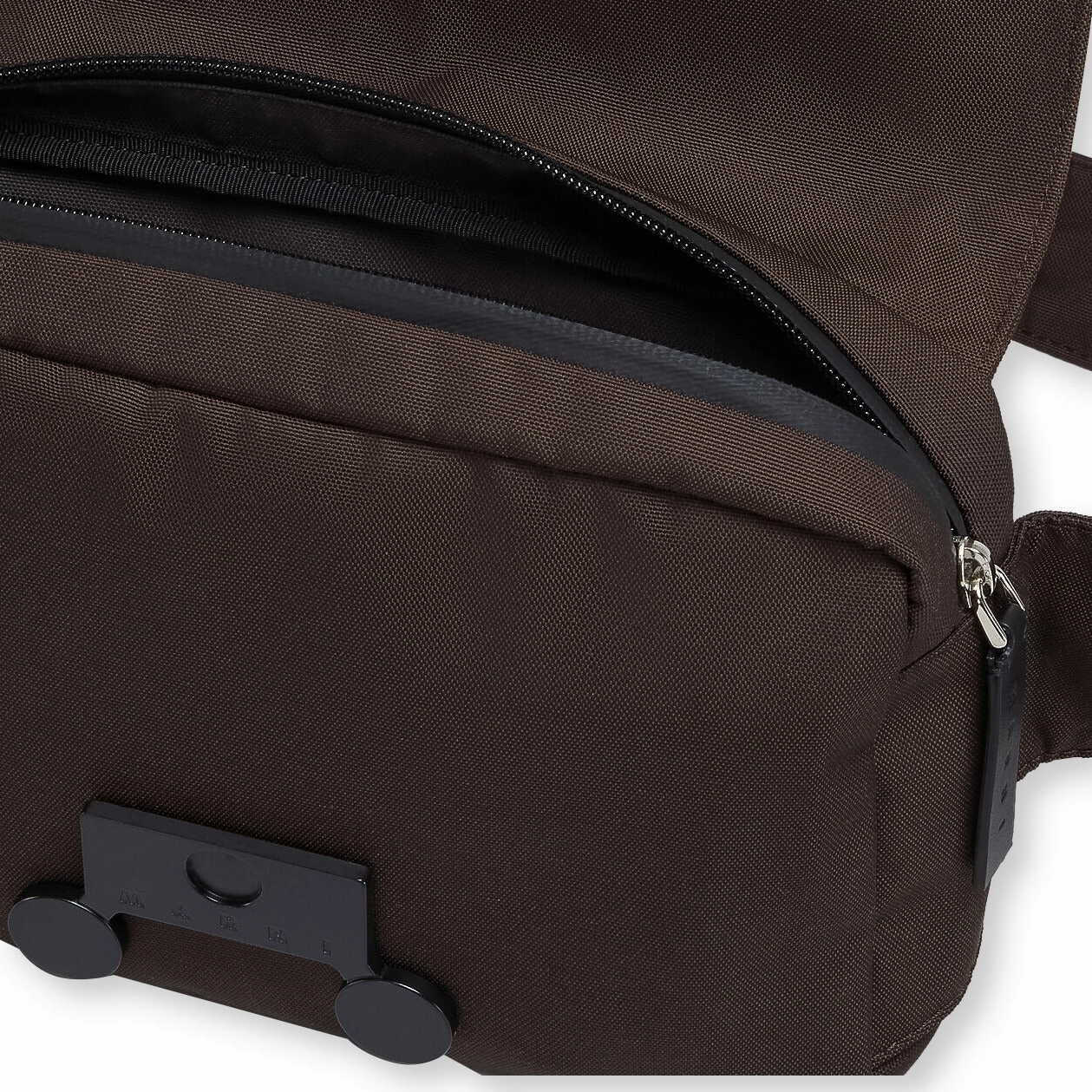 Black Cordura Cityscape Belt Bag - Coffee