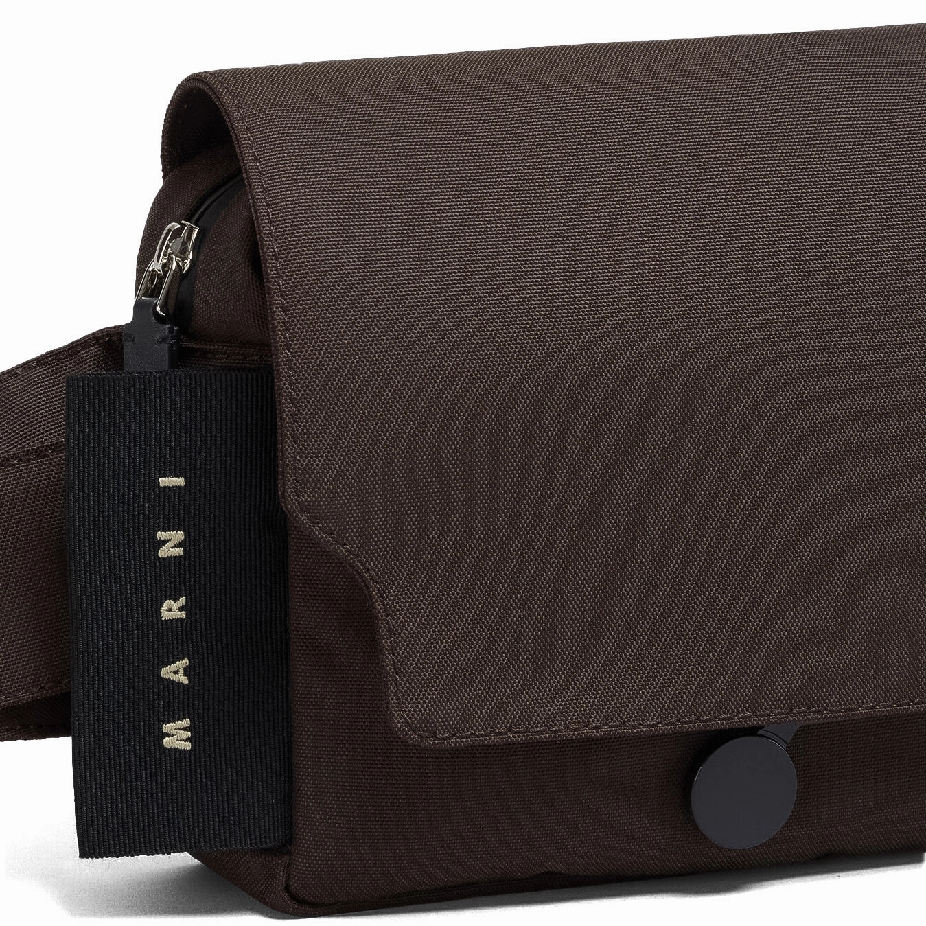 Black Cordura Cityscape Belt Bag - Coffee