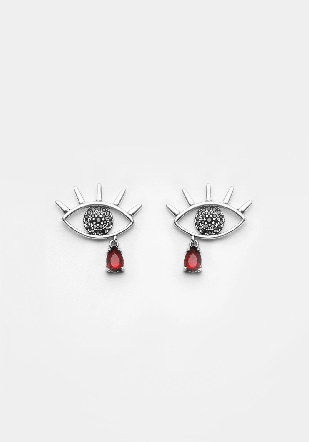 BLEEDING EYE CZ STUDS