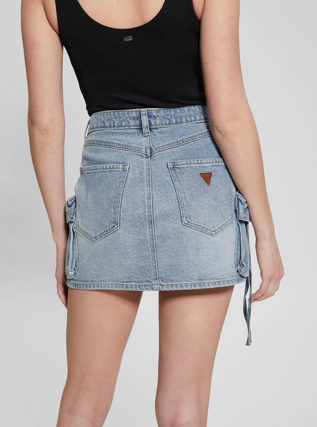 Blue Devon Carago Mini Skirt