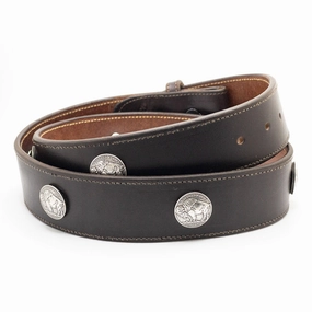 Brown Buffalo Nickels Leather Belt Straps