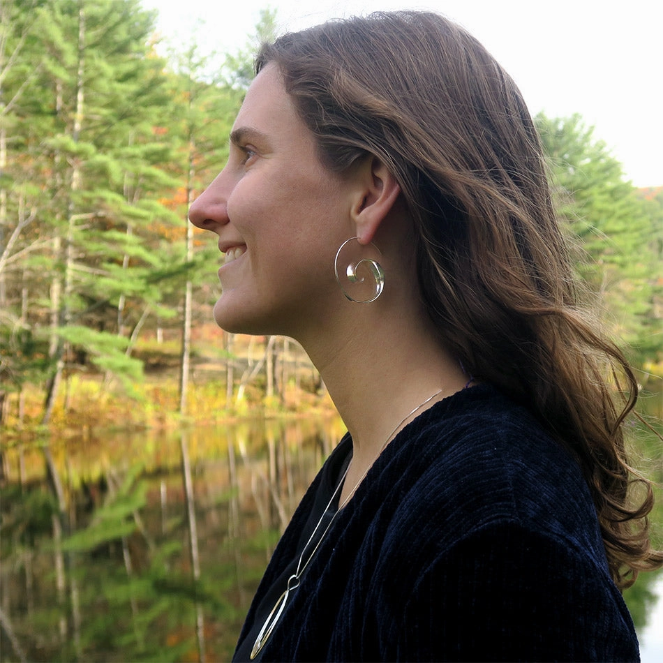 Bulan Earrings - Sterling Silver, Indonesia