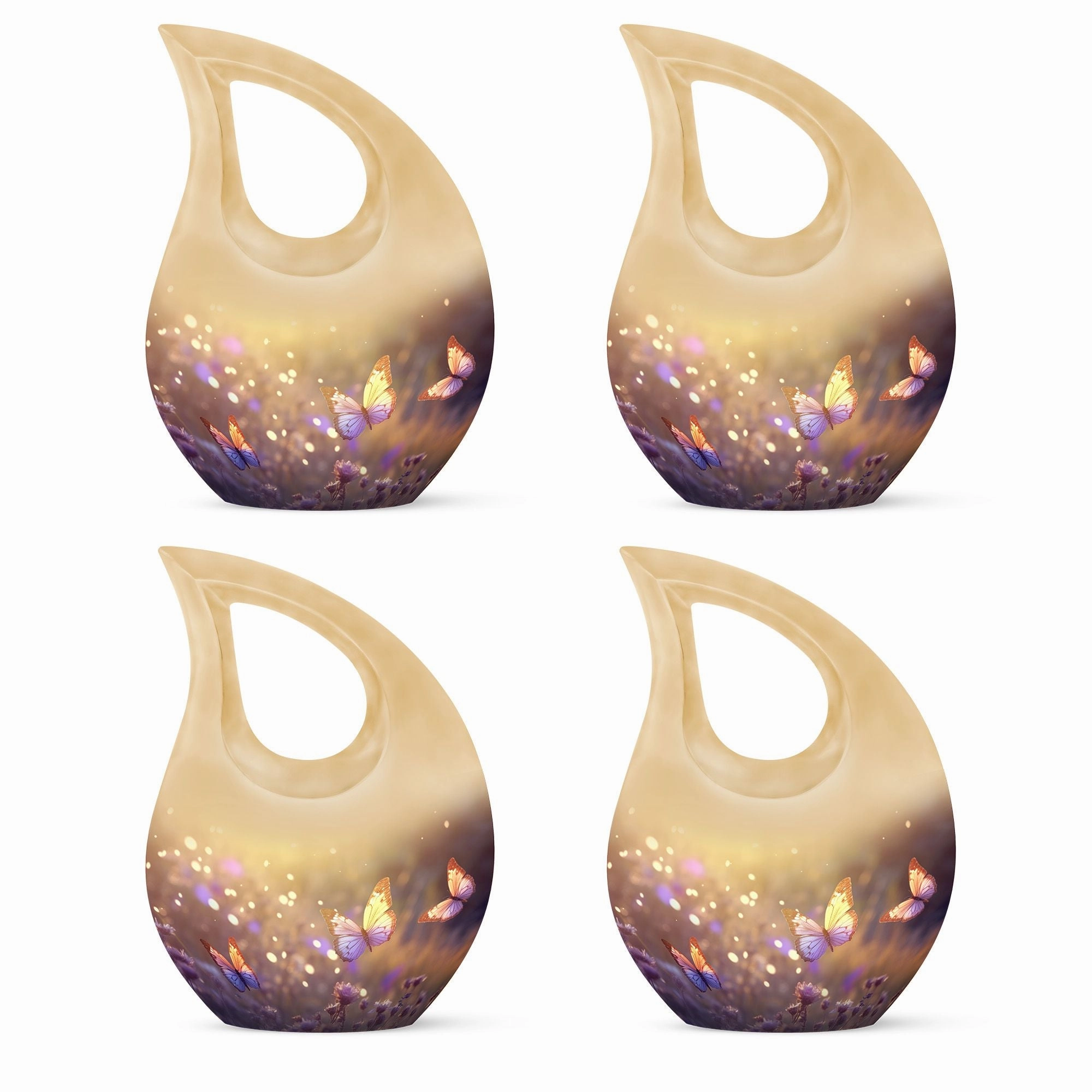 Butterfly Memorial Charm Reflective Funeral Urn mini