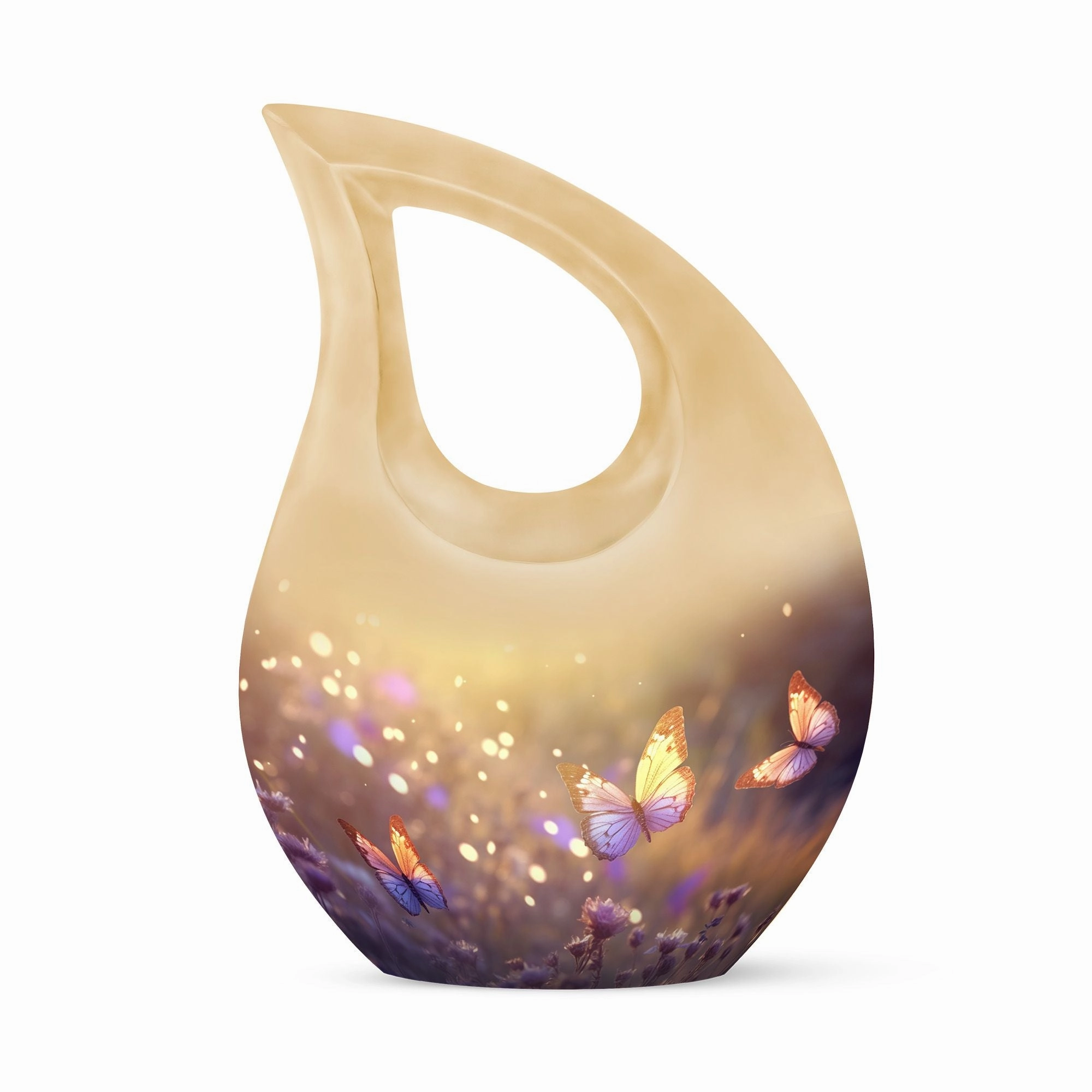Butterfly Memorial Charm Reflective Funeral Urn mini