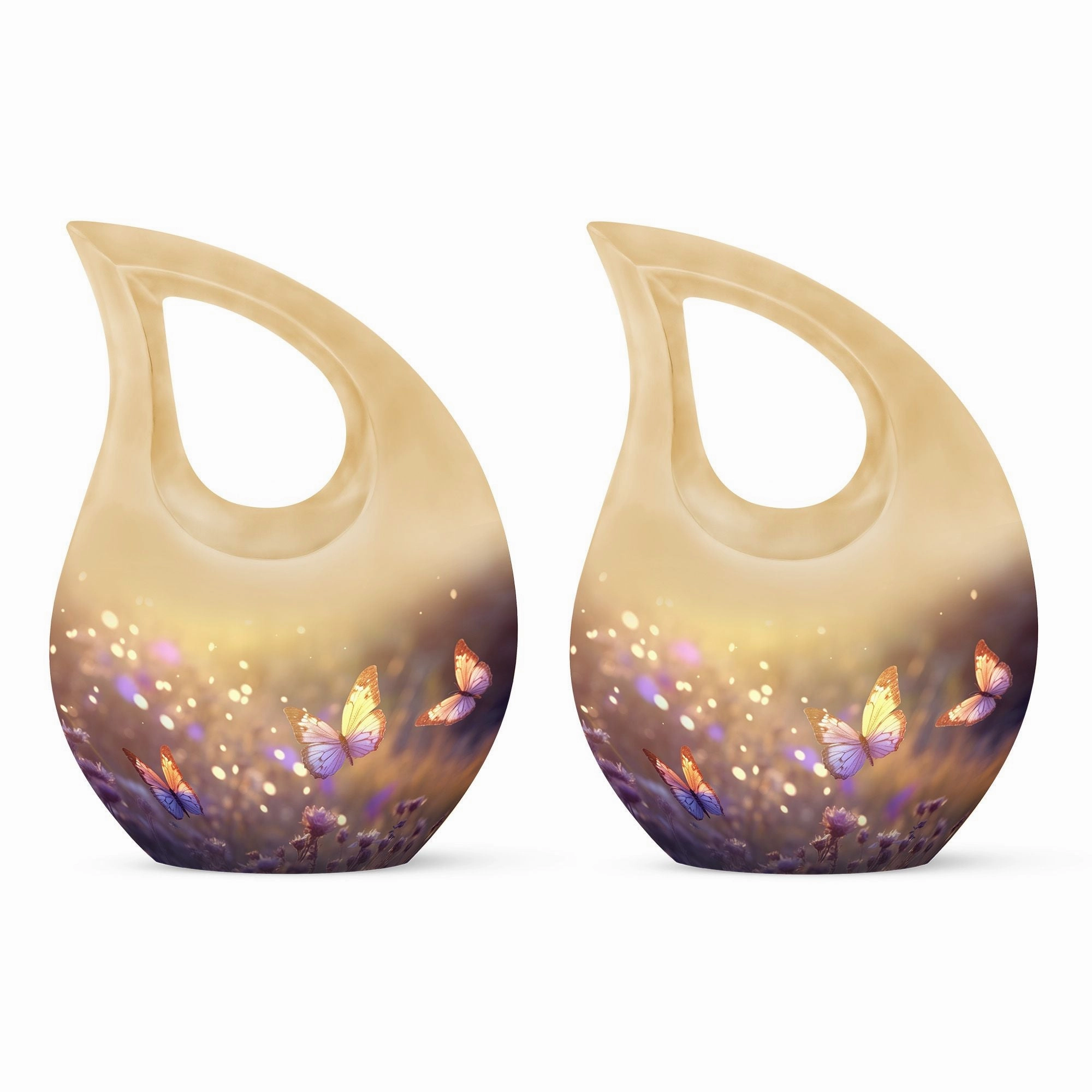 Butterfly Memorial Charm Reflective Funeral Urn mini