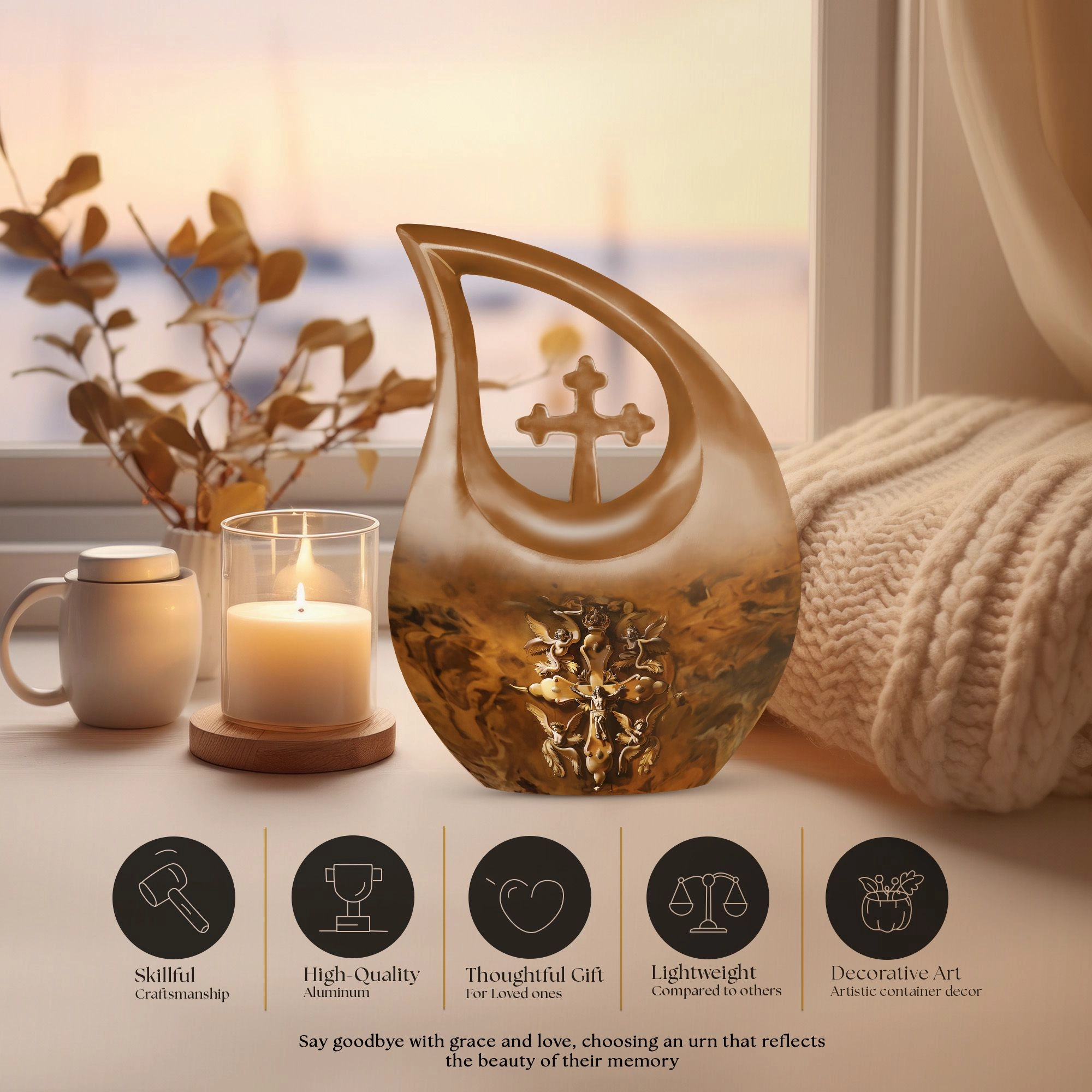 Catholic Memorial Urn : Perfect Memorials Cremation Urn