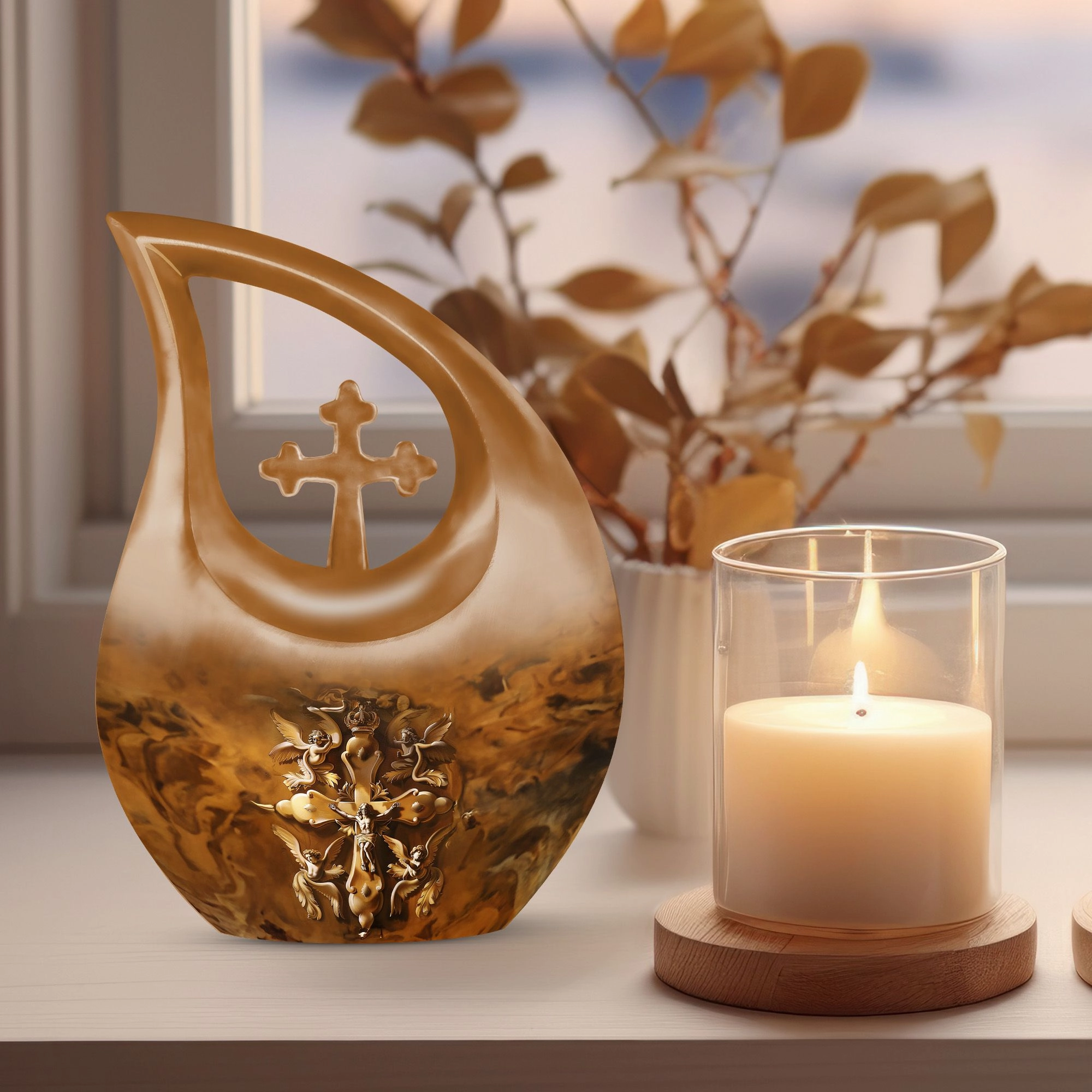 Catholic Memorial Urn : Perfect Memorials Cremation Urn