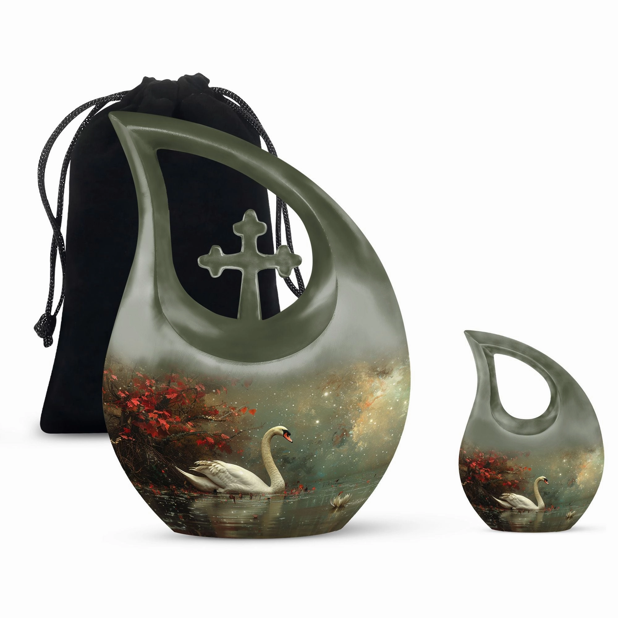 Celestial River Solitude Decorative Urn Mini - A Respected Space