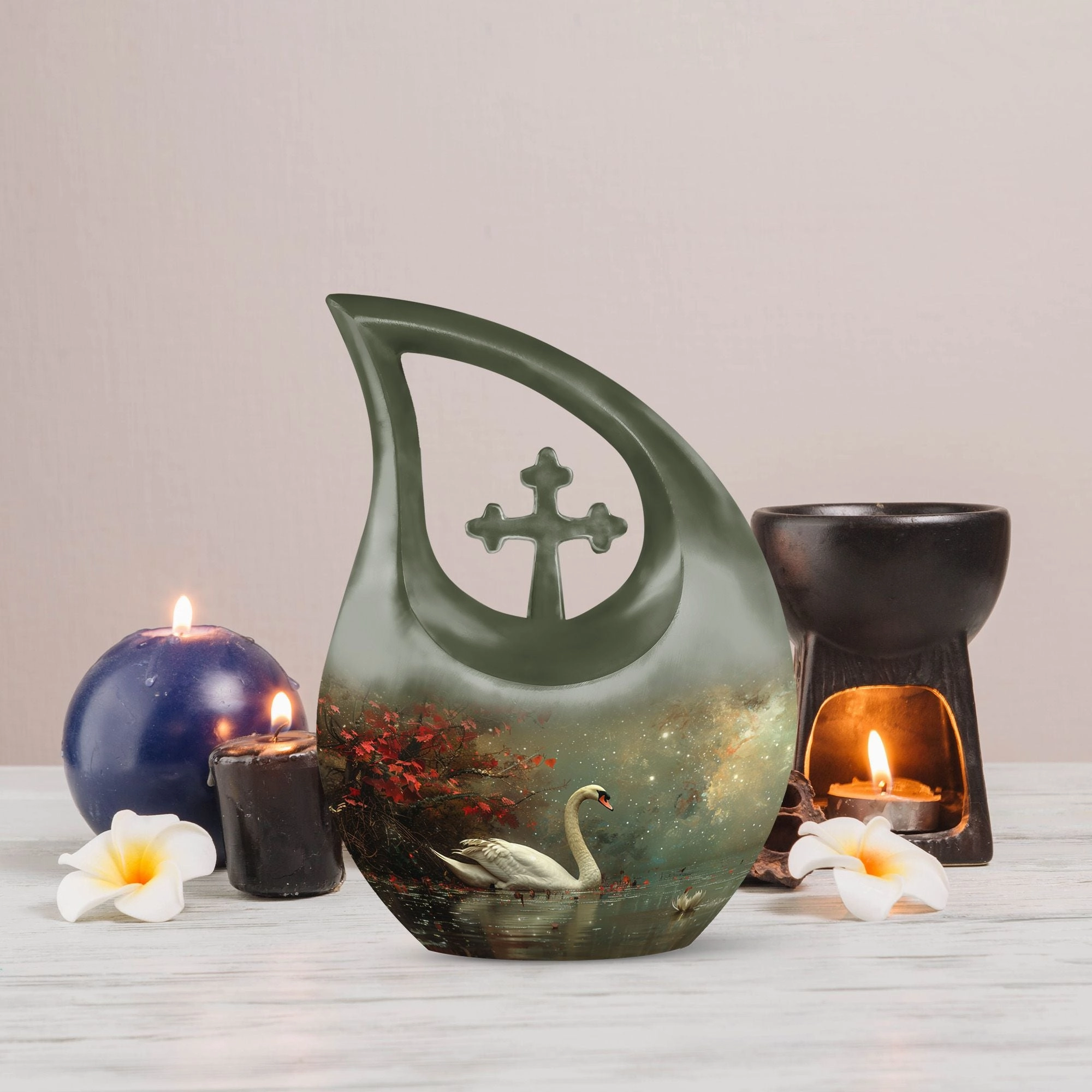 Celestial River Solitude Decorative Urn Mini - A Respected Space