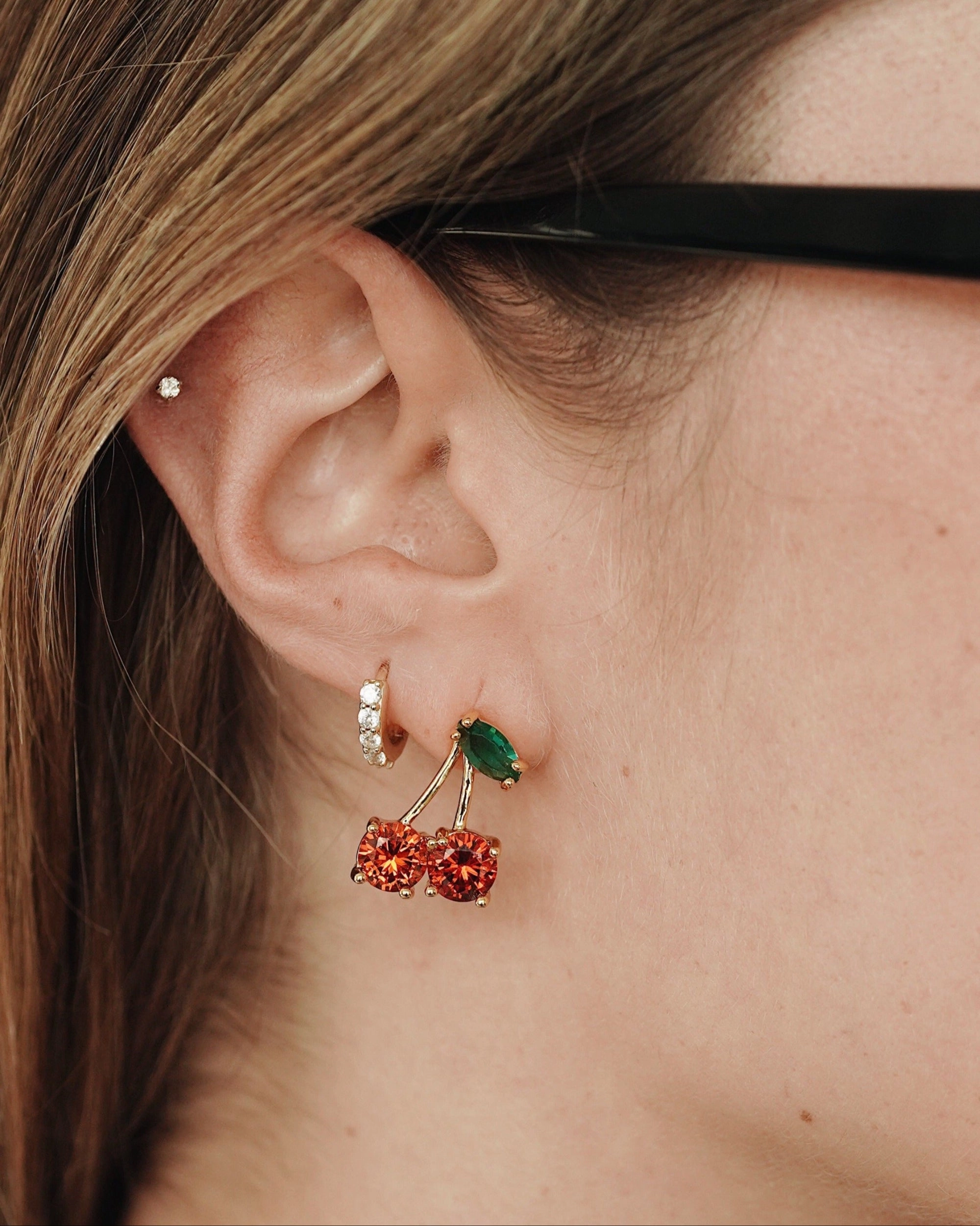 Cherry Stud Earrings