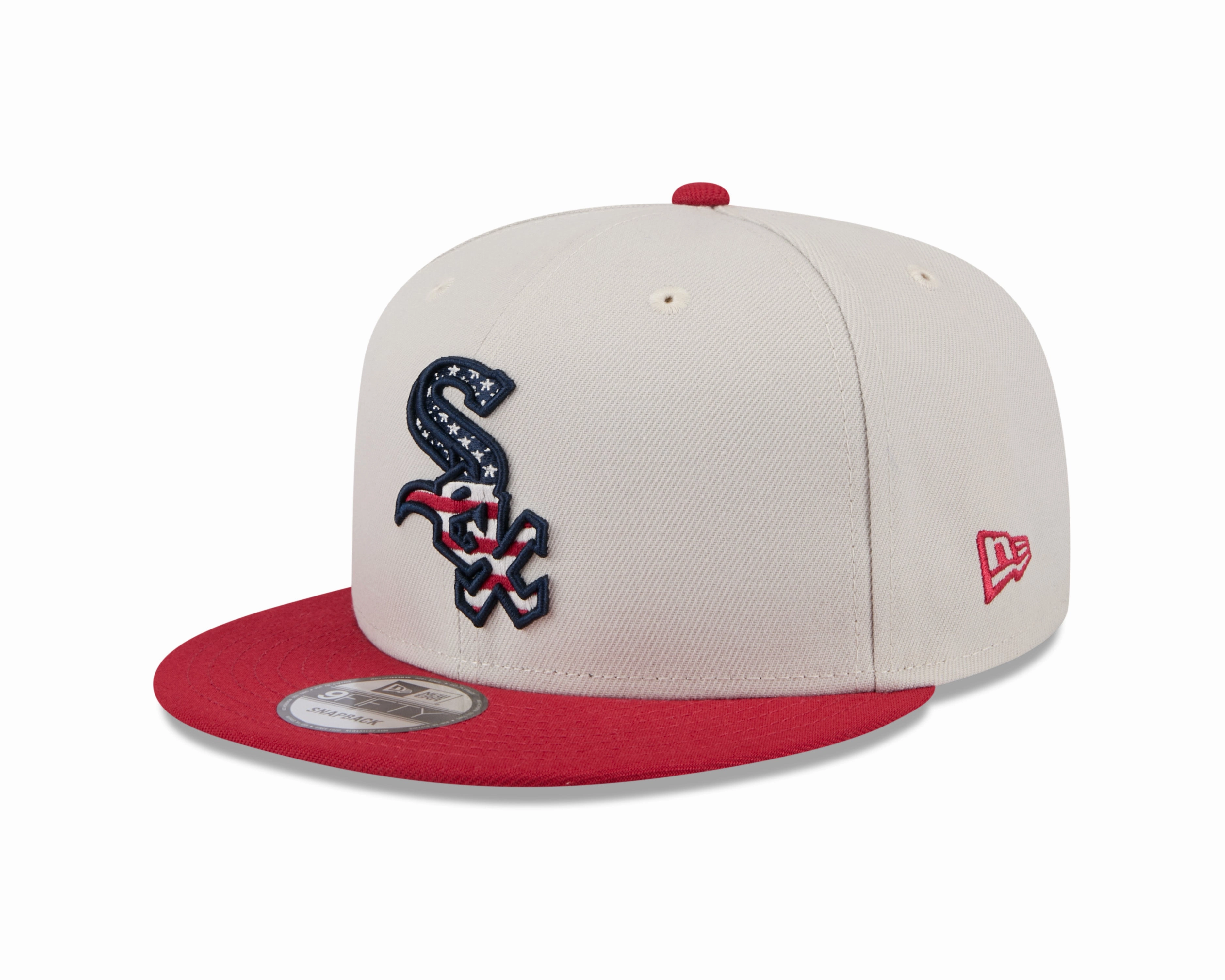 Chicago White Sox 4th of July 2024 Stone/Red 9FIFTY Snapback Hat