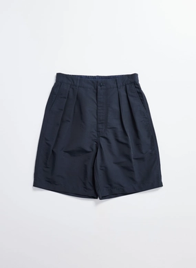 Cotton Nylon Pleated Shorts