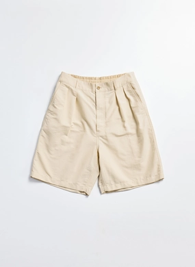 Cotton Nylon Pleated Shorts