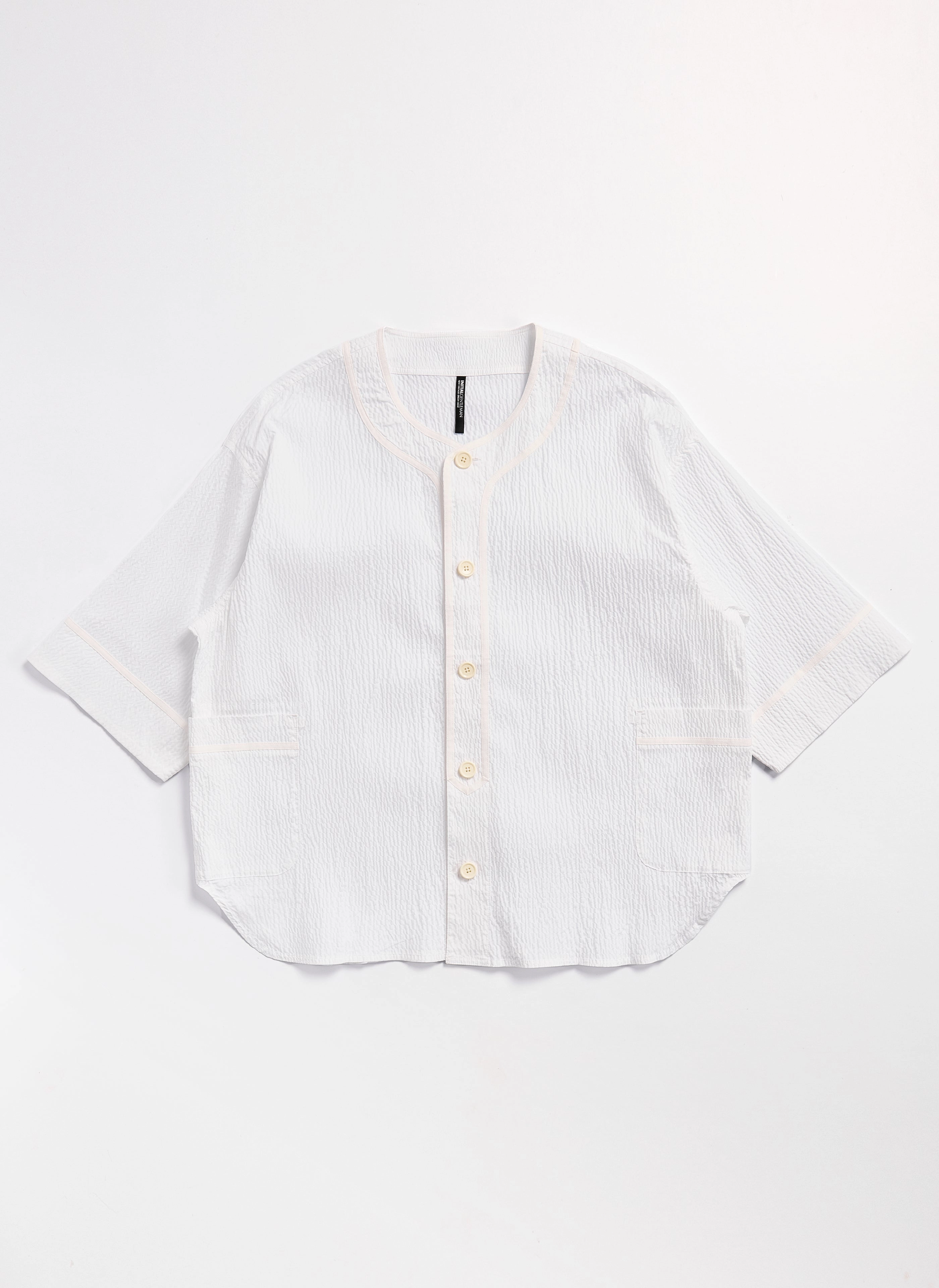 Cotton Nylon Seersucker Baseball Jacket