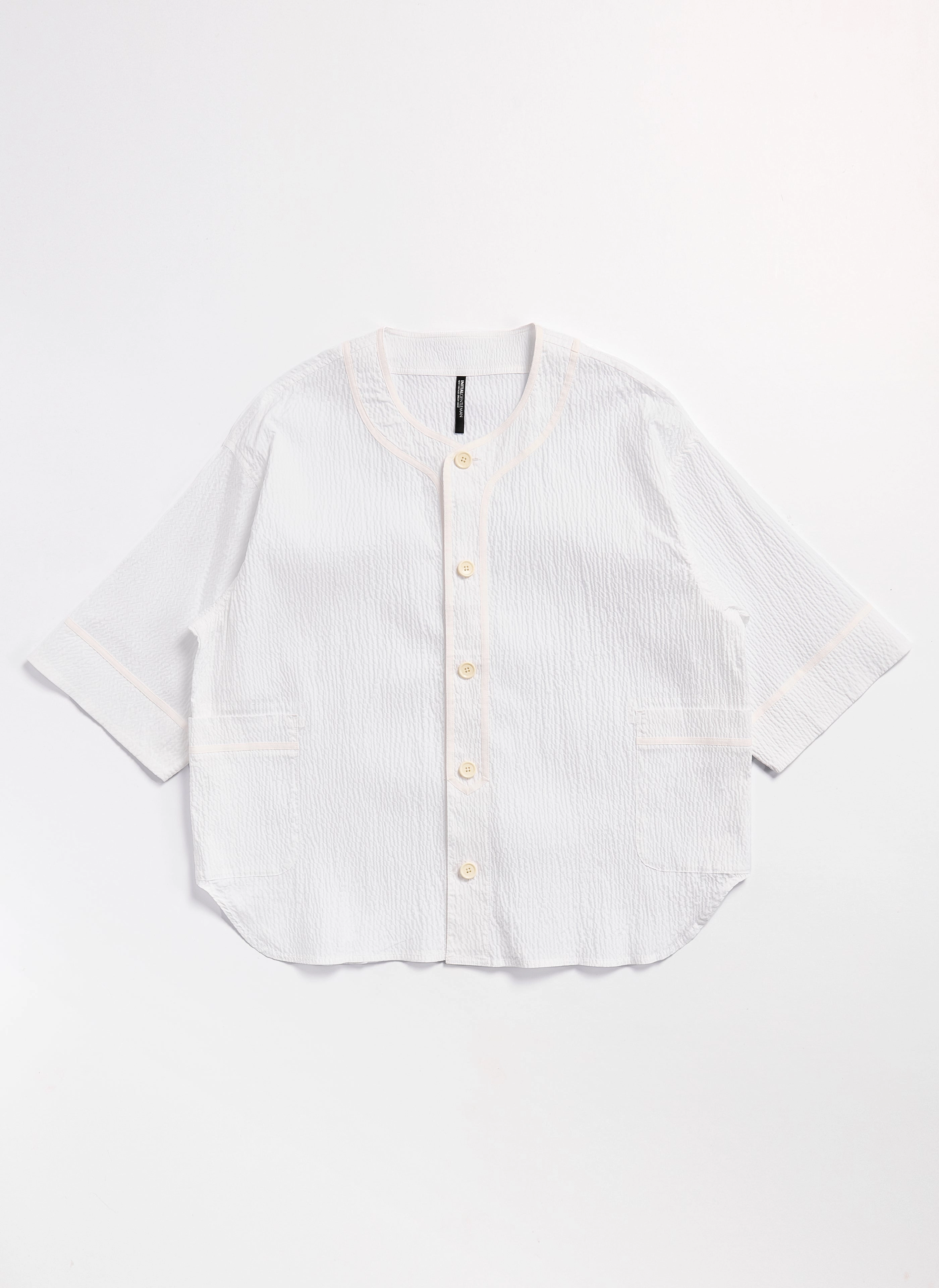 Cotton Nylon Seersucker Baseball Jacket