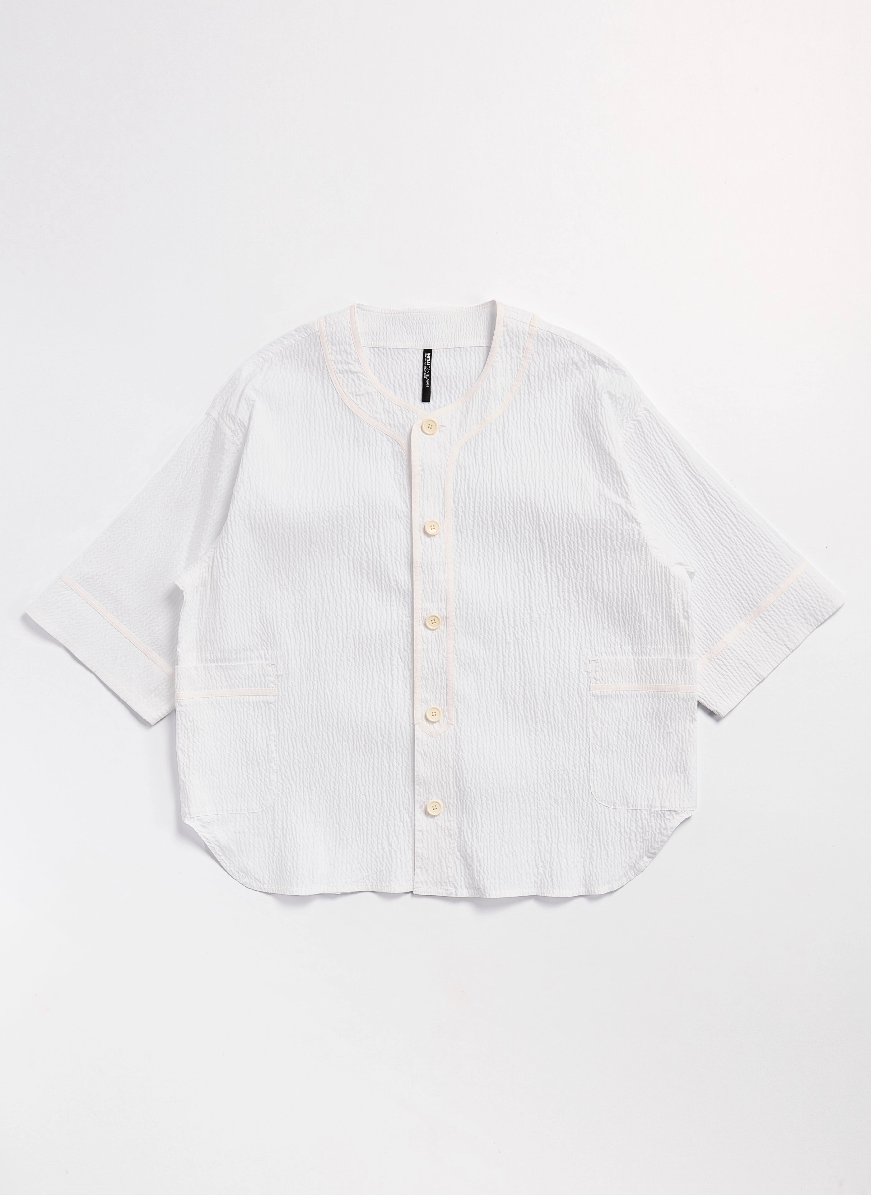 Cotton Nylon Seersucker Baseball Jacket