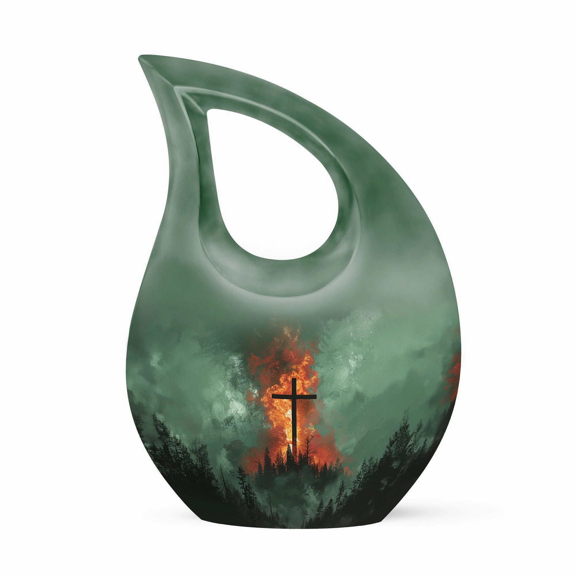 Cross Drop Memorial – The Petite Ash Container