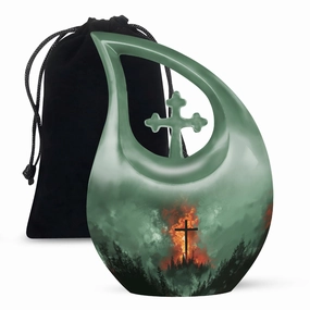 Cross Drop Memorial – The Petite Ash Container
