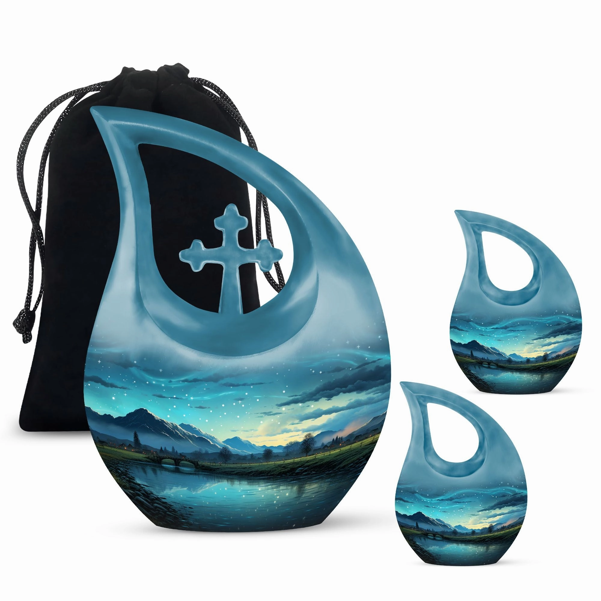 Cross Drop Mountain Urn A Revered Choice for Funeral Options