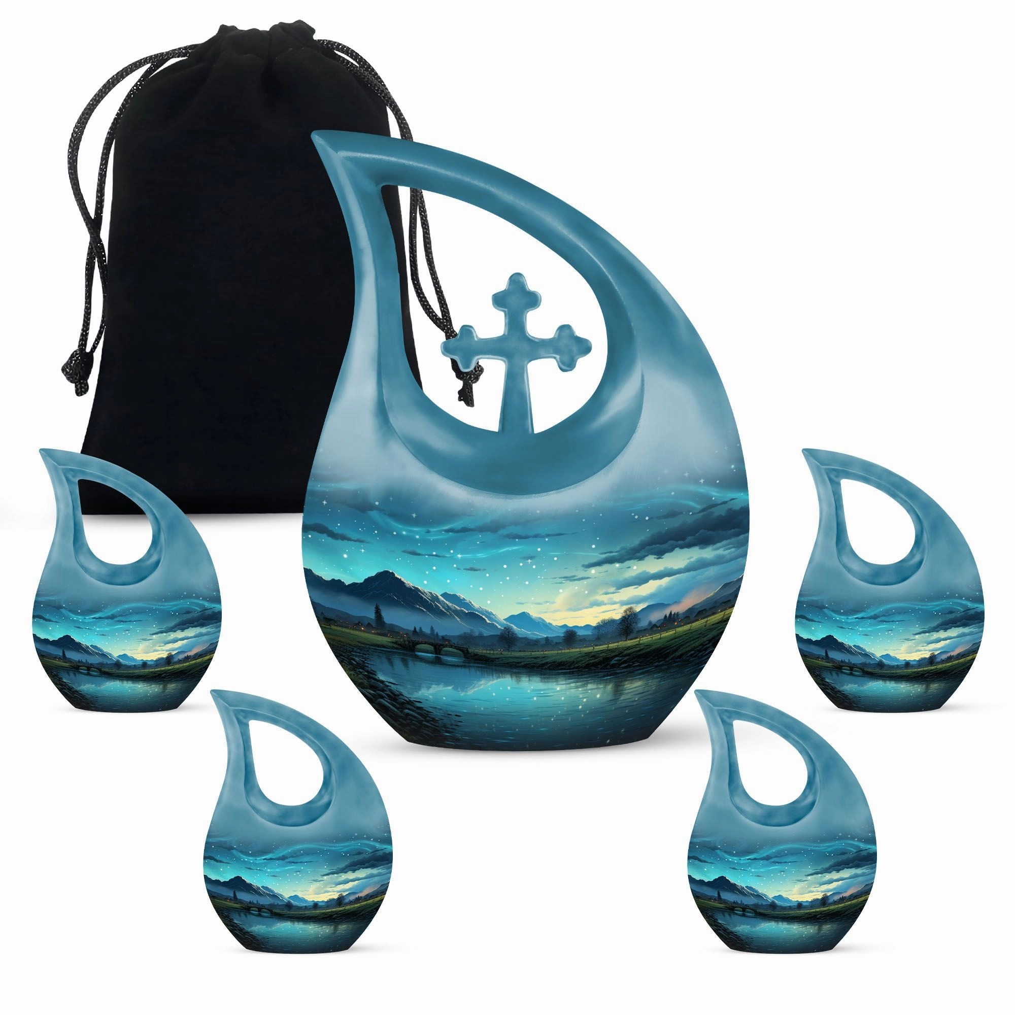 Cross Drop Mountain Urn A Revered Choice for Funeral Options