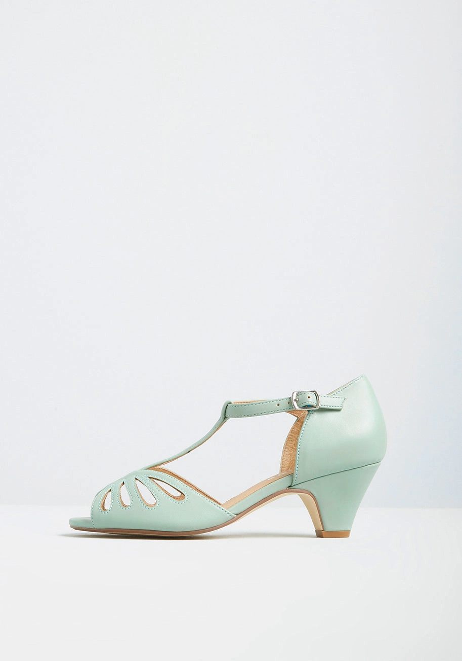 Dapper Dame T-Strap Heel