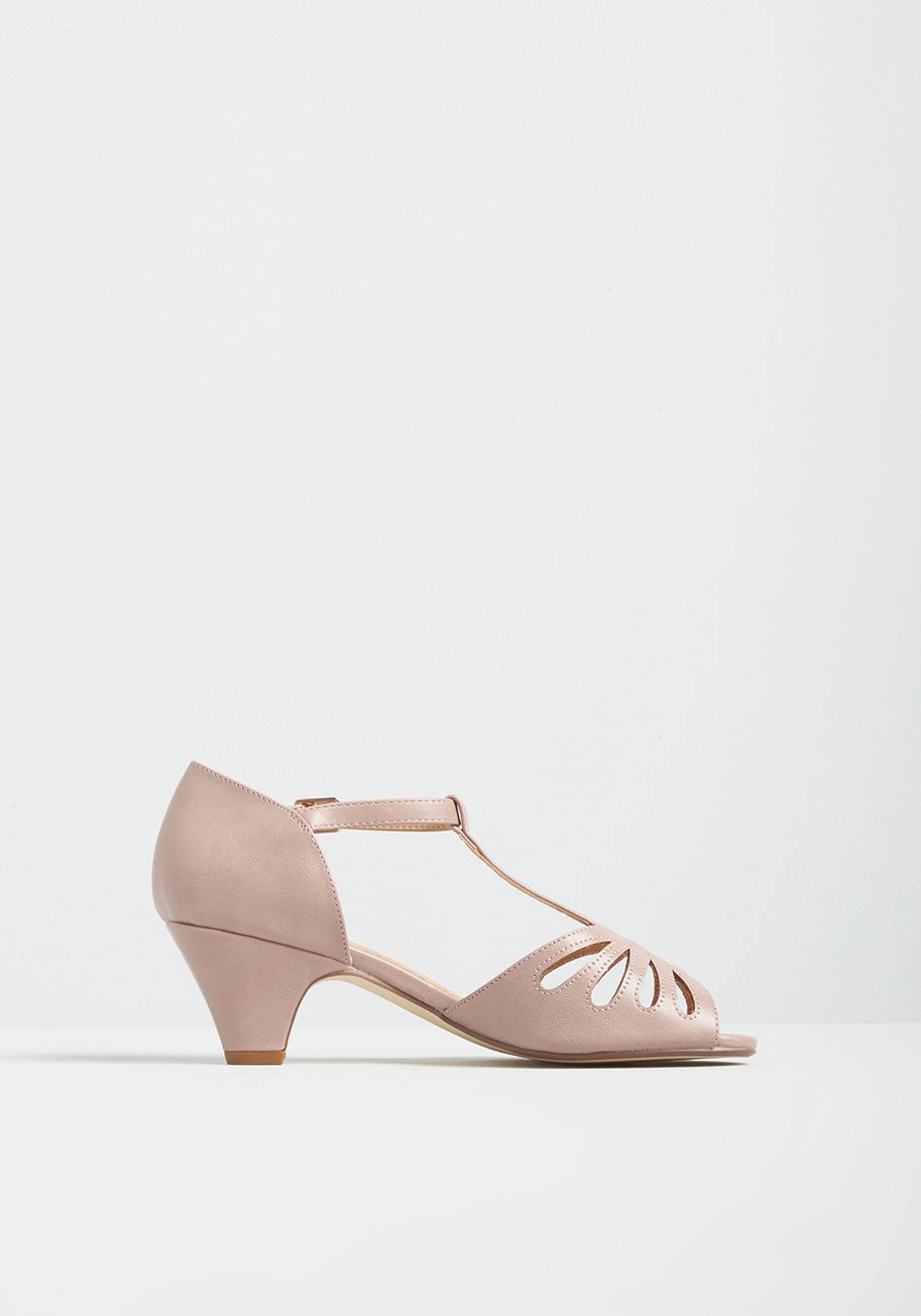 Dapper Dame T-Strap Heel