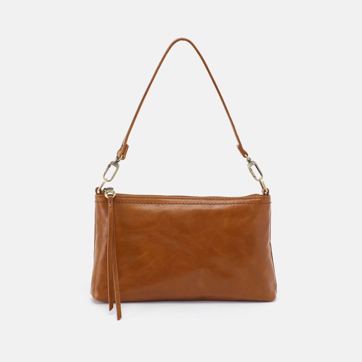 Darcy Crossbody In Polished Leather - Truffle
