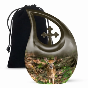 Deer Cremation Urn - Xxl Cremation Urn For Human Ashes