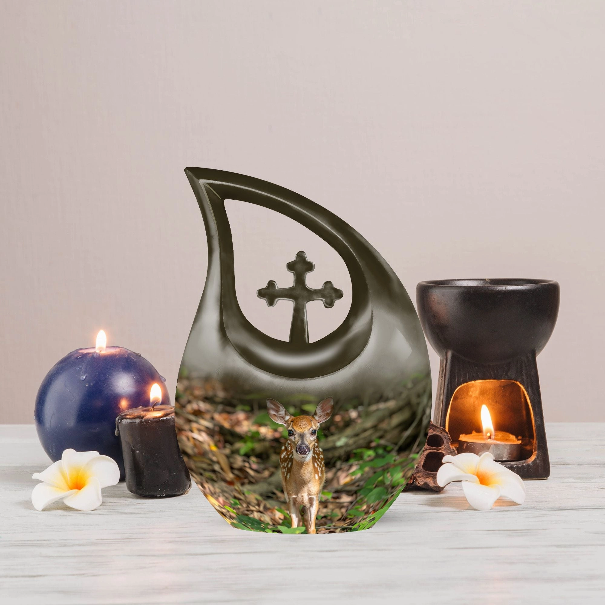 Deer Cremation Urn - Xxl Cremation Urn For Human Ashes