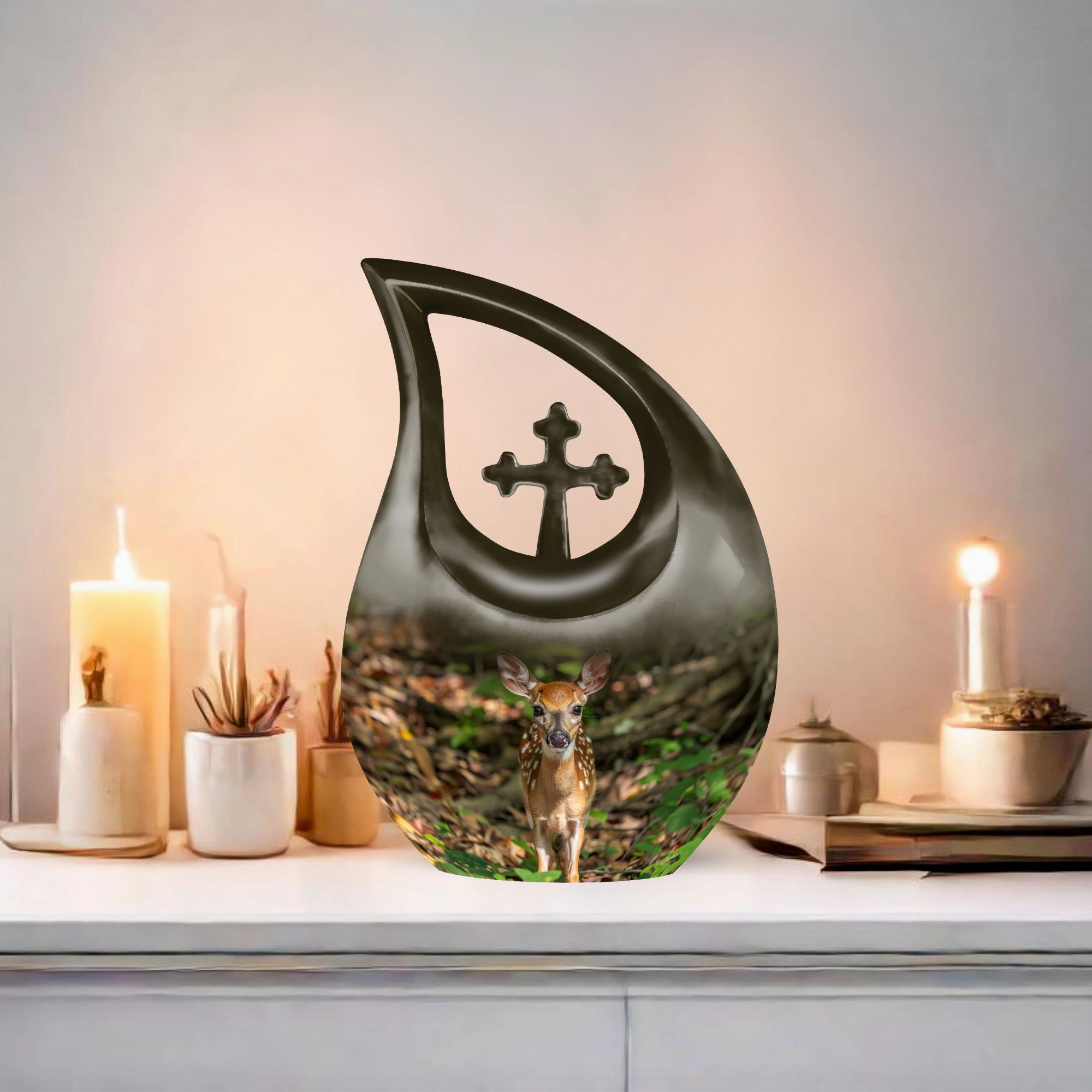 Deer Cremation Urn - Xxl Cremation Urn For Human Ashes