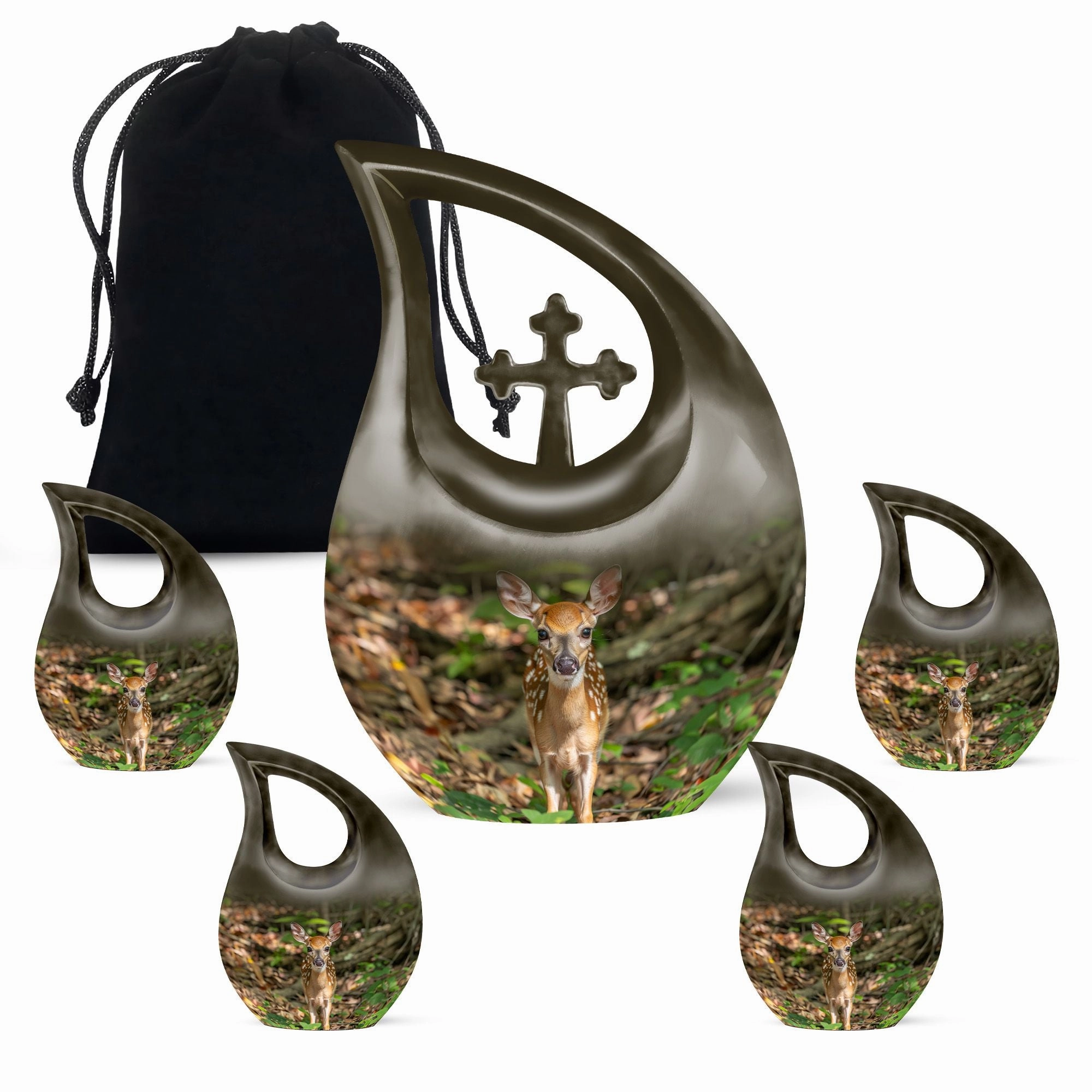 Deer Cremation Urn - Xxl Cremation Urn For Human Ashes