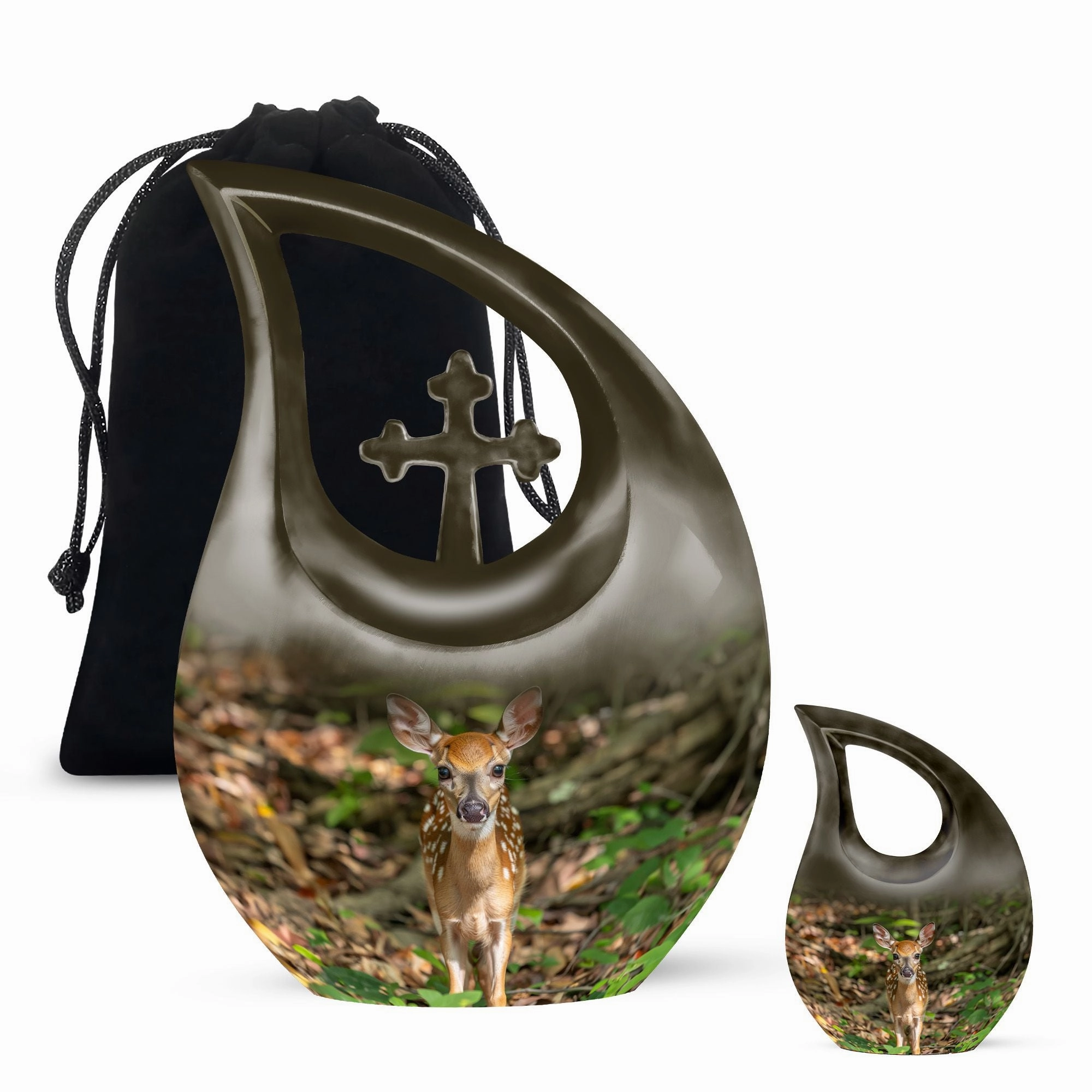 Deer Cremation Urn - Xxl Cremation Urn For Human Ashes
