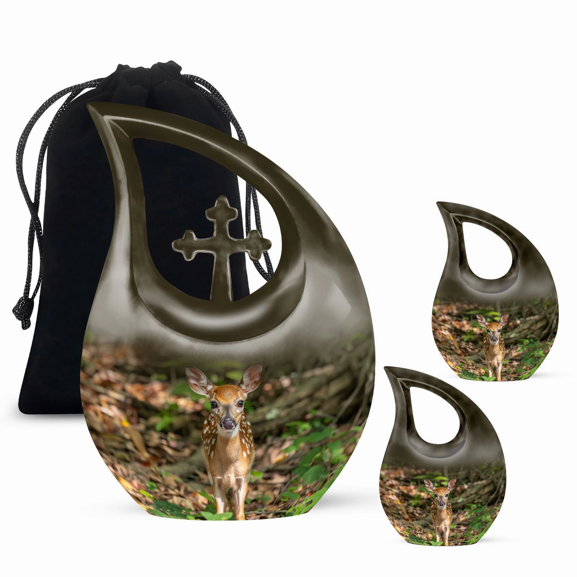Deer Cremation Urn - Xxl Cremation Urn For Human Ashes
